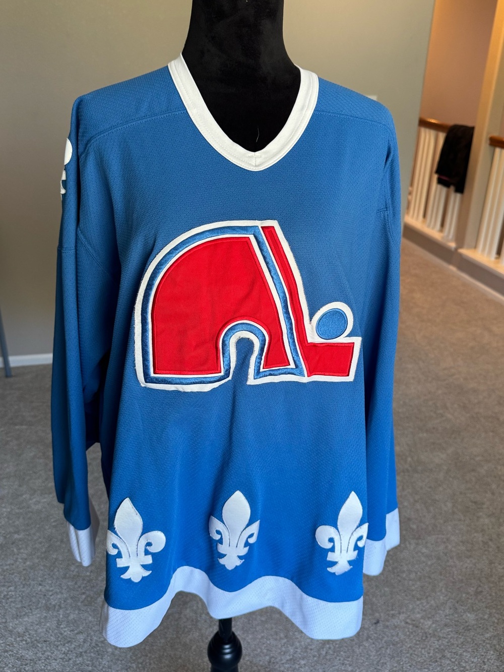 CCM vintage Quebec Nordiques hockey Jersey Size XL Made in Canada